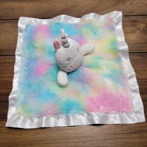 Baby Starters Rainbow Unicorn Infant Security Blanket 13.5" X 13.5"